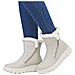 Beige Casual Closed Ladies Mid Height Boots Stivaletti Pelle Sintetica Scarpe Donna Beige Eu 37, Y3581-60 - Foto miniatura 2