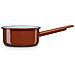 Terra Pentolino Induzione Latte Con Manico 1,8 L Acciaio Smaltato 18 Cm Vintage Marrone - Foto miniatura 1