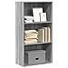 Libreria Grigio Sonoma 60x30x114 Cm In Legno Multistrato - Foto miniatura 1