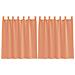 Tende In Voile Con Passanti 2 Pz Terracotta 140x140 Cm - Foto miniatura 1