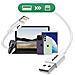 Cavo Usb A Iphone Lightning Ricarica E Sincronizzazione 3m, Bianco - Foto miniatura 2