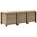 Divano da Giardino con Cuscini a 3 Posti Beige in Polyrattan - Foto miniatura 6