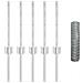 Paletti per Recinzione 5 pcs U-Channel 40 cm Acciaio Zincato - Foto miniatura 4