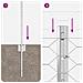 Paletti per Recinzione 5 pcs U-Channel 40 cm Acciaio Zincato - Foto miniatura 9