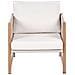 Set Salotto Da Giardino Con Tavolo E Pouf 5 Posti Nola Metallo Beige Chiaro - Foto miniatura 5