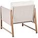 Set Salotto Da Giardino Con Tavolo E Pouf 5 Posti Nola Metallo Beige Chiaro - Foto miniatura 6