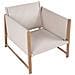 Set Salotto Da Giardino Con Tavolo E Pouf 5 Posti Nola Metallo Beige Chiaro - Foto miniatura 8