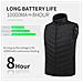 Gilet Riscaldato Usb Nero - 3 Livelli Di Temperatura, Riscaldamento Rapido, Autonomia 10 Ore  5xl - Foto miniatura 4