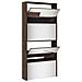 Scarpiera con Specchio a 4 Livelli Rovere Marrone 63x17x134 cm - Foto miniatura 4