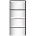 Scarpiera con Specchio a 4 Livelli Rovere Marrone 63x17x134 cm - Foto miniatura 5