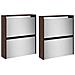 Scarpiera con Specchio a 4 Livelli Rovere Marrone 63x17x134 cm - Foto miniatura 6