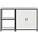 Set di Stoccaggio per Cucina 2 pcs Bianco 150 x 50 x 92 cm - Foto miniatura 8