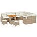Set Divano da Giardino 12 pcs Beige e Crema 80 x 80 x 71 cm - Foto miniatura 1