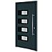 Porta Ingresso Antracite 110x210 cm in Alluminio e PVC - Foto miniatura 1