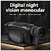 Monocolo Portatile Per Visione Notturna Digitale Uhd 2.5k Con Zoom Ottico 4x E Illuminatore A rarossi Black - Foto miniatura 6