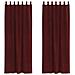 Tende con tende 2 pcs Rosso vino 140 x 245 cm Velluto - Foto miniatura 1