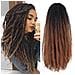 Parrucca Ombre Caterpillar Dreadlock - Extension Capelli Afro Ricci Crochet - Foto miniatura 2