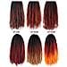 Parrucca Ombre Caterpillar Dreadlock - Extension Capelli Afro Ricci Crochet - Foto miniatura 4
