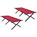 Letto da campeggio pieghevole 2 pcs Rosso Tessuto Oxford - Foto miniatura 1