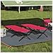 Letto da campeggio pieghevole 2 pcs Rosso Tessuto Oxford - Foto miniatura 2