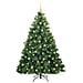 Albero di Natale artificiale con 300 LED Verde 210 cm PE e PVC - Foto miniatura 4