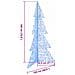 Albero di Natale con 240 LED Blu 180 cm Acrilico - Foto miniatura 8