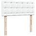 Struttura Letto Pouf con Materasso Bianco 120x200 cm Similpelle - Foto miniatura 9