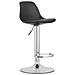 Sgabello girevole HOGA - Nero con base cromata x 2 - Foto miniatura 2