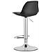 Sgabello girevole HOGA - Nero con base cromata x 2 - Foto miniatura 5