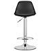 Sgabello girevole HOGA - Nero con base cromata x 2 - Foto miniatura 4