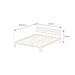 Letto In Legno Con Testiera 160x200cm Finn - Foto miniatura 2