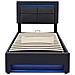 Letto Con Usb, Led Regolabile E Design Moderno - Foto miniatura 2