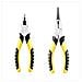 Set Di Pinze Combinate Da 6"" E Pinze A Becchi Lunghi Da 8"" - Manico In Tpr Giallo/nero, Per Lavori Domestici Ed Elettrici - Foto miniatura 1