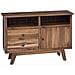 Credenza Naturale 100 x 30 x 68 cm Legno di teak solido - Foto miniatura 1