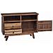 Credenza Naturale 100 x 30 x 68 cm Legno di teak solido - Foto miniatura 5