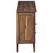 Credenza Naturale 100 x 30 x 68 cm Legno di teak solido - Foto miniatura 7