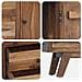 Credenza Naturale 100 x 30 x 68 cm Legno di teak solido - Foto miniatura 9