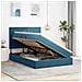 Letto con contenitore e materasso Blu Scuro 140 x 190 cm - Foto miniatura 4