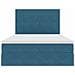 Letto con contenitore e materasso Blu Scuro 140 x 190 cm - Foto miniatura 7