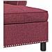 Chaise Lounge con cuscino Rosso Vino 91 x 157 x 91 cm Tessuto - Foto miniatura 7