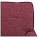 Chaise Lounge con cuscino Rosso Vino 91 x 157 x 91 cm Tessuto - Foto miniatura 9