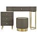 Consolle Trucco Vkh20-grigio-legno-120x40x75 Cm - Foto miniatura 2