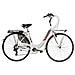 Bici In Alluminio Da Donna Misura 28 Bicicletta Linea Venere City Bike Con Cambio 6v Completa Di Accessori Con Luci A Led - 46 Bianco Rosso - Foto miniatura 1