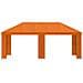 Gazebo da giardino 6 x 3 m Arancione Poliestere e Acciaio 190 - Foto miniatura 3