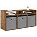 Lowboard con cassetto Legno vecchio 102 x 32 x 48,5 cm - Foto miniatura 3