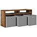 Lowboard con cassetto Legno vecchio 102 x 32 x 48,5 cm - Foto miniatura 5