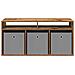 Lowboard con cassetto Legno vecchio 102 x 32 x 48,5 cm - Foto miniatura 6