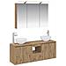 Set di Armadi da Bagno 4 pcs Rovere Artigianale - Foto miniatura 1