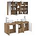 Set di Armadi da Bagno 4 pcs Rovere Artigianale - Foto miniatura 3