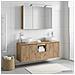 Set di Armadi da Bagno 4 pcs Rovere Artigianale - Foto miniatura 4